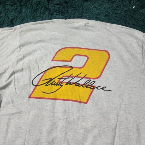 Vintage 1993 Rusty Wallace Miller Genuine Draft NASCAR Tee USA Made (XL) - Picture 6 of 6